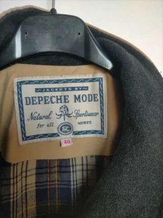 Abrigo gabardina DEPECHE MODE beige mujer