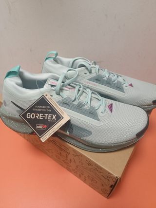 Nike Pegasus Trail 5 GTX Grigio/Verde Acqua