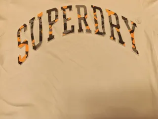 Camiseta Superdry Talla L Hombre Blanca