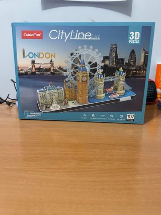 Puzzle 3D CubicFun CityLine London 107 piezas