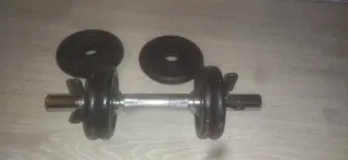 Mancuerna ajustable + 6 discos