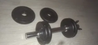 Mancuerna ajustable + 6 discos