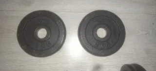 Mancuerna ajustable + 6 discos