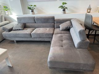 Sofá Rinconera Gris Oscuro