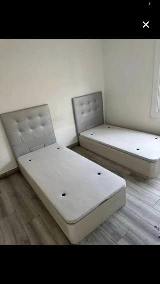 Cama colchón viscoelástico cabecero mesita nuevos