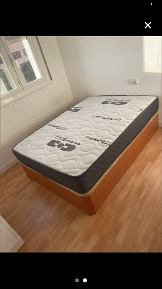 Cama colchón viscoelástico cabecero mesita nuevos