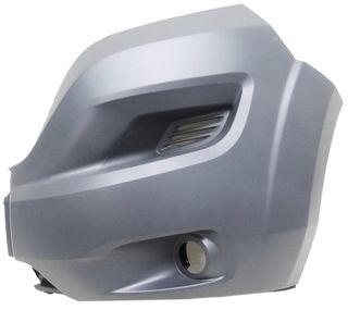 Punta Paragolpes Delantero Agujero Antineibla, Gris Oscuro Liso para Citroen JUMPER 2014, Fiat DUCATO 2014 y Peugeot BOXER 2014