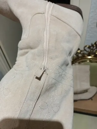 Botines de media pierna beige