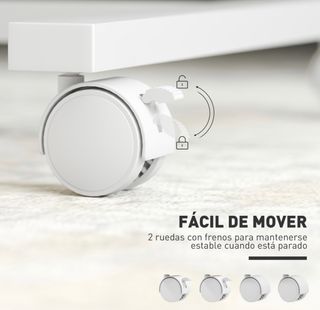 Mesa auxiliar con ruedas