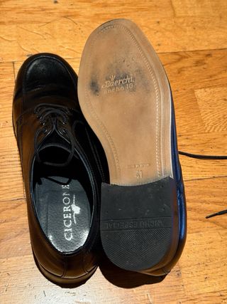 Zapatos de piel negros talla 41