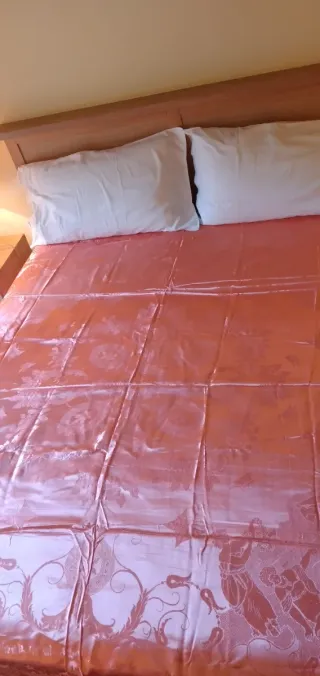 Copriletto matrimoniale raso in seta SAN LEUCIO