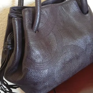 Bolso Piel Purificación García Marrón Chocolate