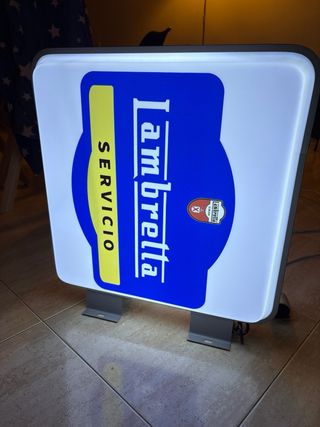 Cartel luminoso Lambretta Servicio