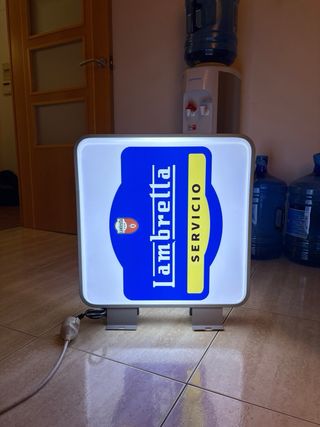 Cartel luminoso Lambretta Servicio