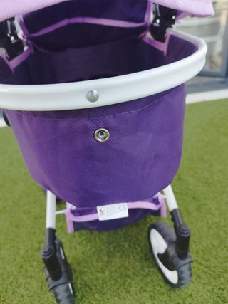 Silla de paseo para muñecas morada