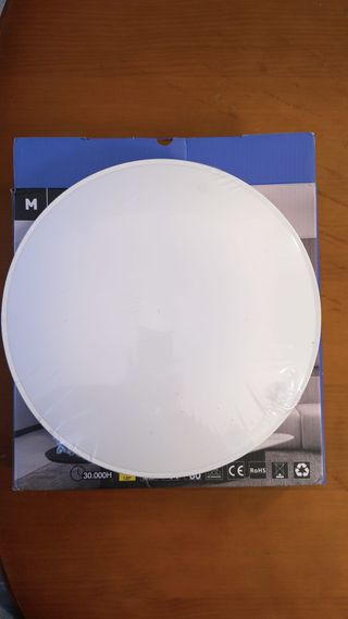 M Ledme - Plafon LED Techo 30W, Lámpara Techo para Baño IP44, 3.000 lúmenes, Color Luz Neutra (4500K) para Baño, Cocina, Balcón,