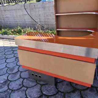 Mobile bar anni 70 marrone/arancione