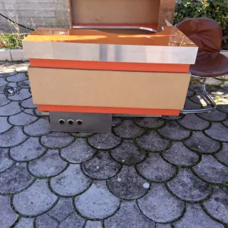 Mobile bar anni 70 marrone/arancione