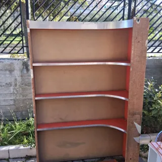 Mobile bar anni 70 marrone/arancione