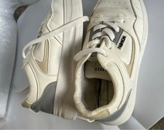 Scarpe donna beige/bianche