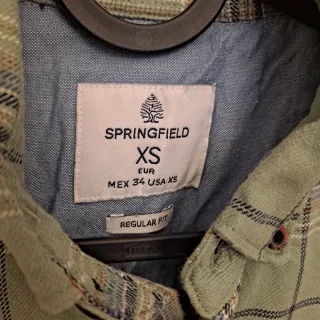 Camisa de cuadros Springfield verde