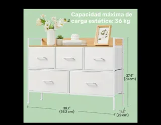 Cómoda cajonera mueble