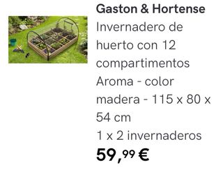 Invernadero de huerto Gaston & Hortense