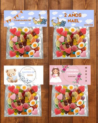 Bolsas de chuches personalizadas para eventos