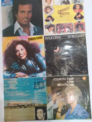 Lote Vinilos Antiguos: Evita, La Trinca, Glenn Mil