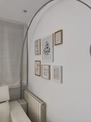 Lámpara de pie arco mármol