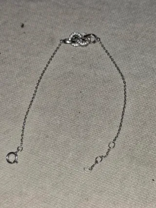 Pulsera plata con circonitas