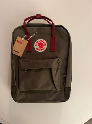 Zaino Fjallraven Kanken 16L Verde Rosso
