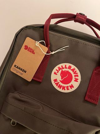 Zaino Fjallraven Kanken 16L Verde Rosso
