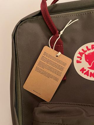 Zaino Fjallraven Kanken 16L Verde Rosso