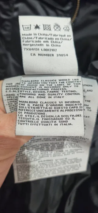 Piumino Marlboro Classics donna tg 46 nero