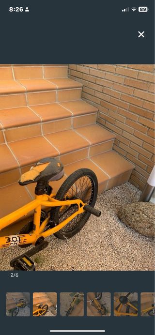 Bicicleta BMX Monty Amarilla