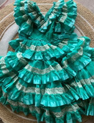 Traje Flamenca Niña. Talla 7(mirar medidas).