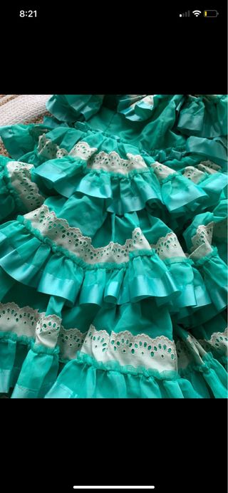 Traje Flamenca Niña. Talla 7(mirar medidas).