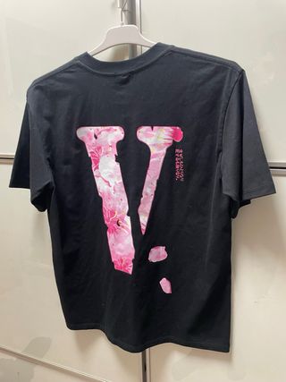Camiseta Vlone Talla M Negra y Rosa