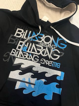 Sudadera Billabong Negra con Diseño