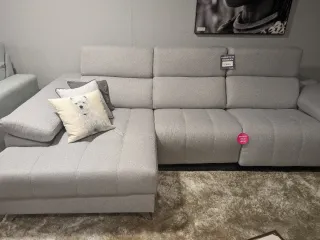 Sofá modular eléctrico gris