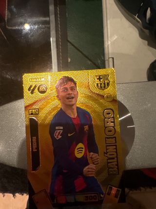 Cromo Pedri Balón de Oro Panini 25/26
