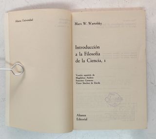 Introducción a la filosofía de la ciencia. 2 tomos