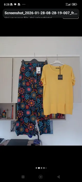 Set pantalone + maglia nuovi con cartellino.