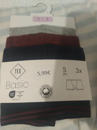 Pack 3 Calzoncillos TEX Talla S