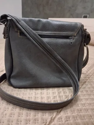 Borsa a tracolla grigio-marrone