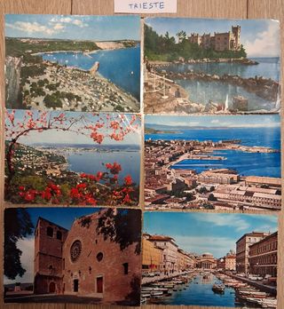 6 Cartoline Trieste Viaggiate Paesaggi