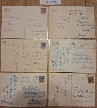 6 Cartoline Trieste Viaggiate Paesaggi
