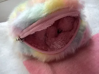 Bolsito monedero reversible gatitos