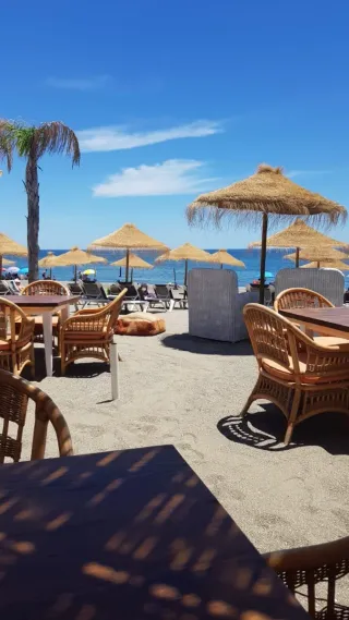 Sombrillas y pérgolas de mimbre cañizo